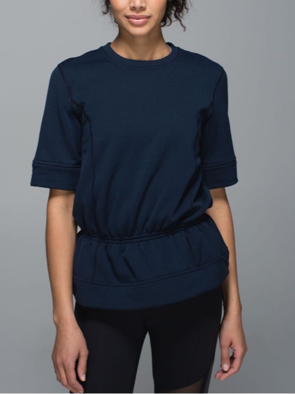 NWT Lululemon Peplum Pullover Inkwell 10